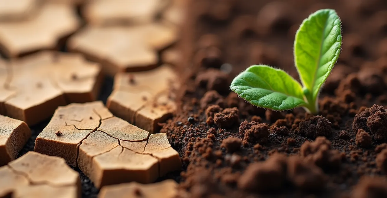 Contrasto visivo tra produttività lineare e ciclica stagionale